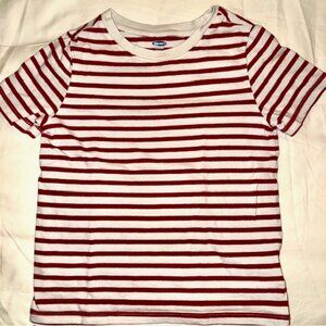 Old Navy Red and Cream Striped T-Shirt for Toddlers